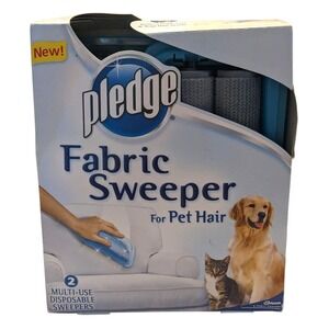 Pledge Fabric Sweeper For Pet‎ Hair 2 TWO Multi-Use Disposable Rollers Cleaning